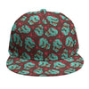 Bloody Zombie Pattern Print Snapback Cap