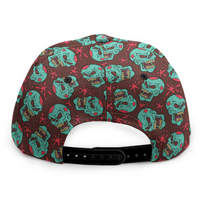 Bloody Zombie Pattern Print Snapback Cap