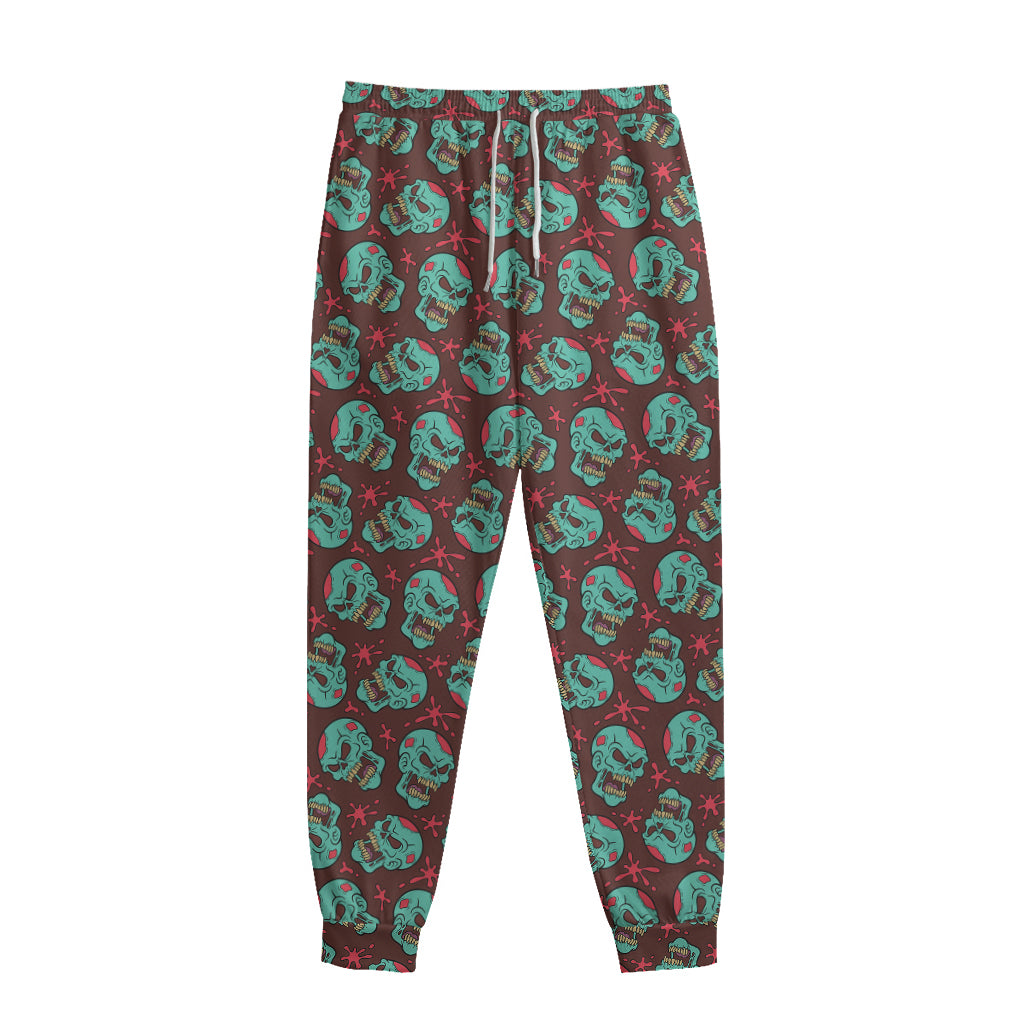 Bloody Zombie Pattern Print Sweatpants