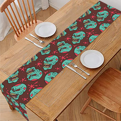 Bloody Zombie Pattern Print Table Runner