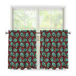 Bloody Zombie Pattern Print Tier Curtains