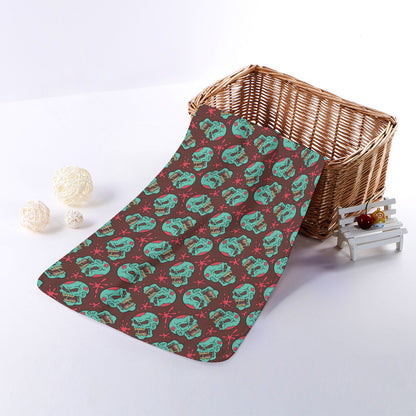 Bloody Zombie Pattern Print Towel