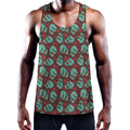 Bloody Zombie Pattern Print Men's Workout Tank Top
