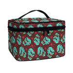 Bloody Zombie Pattern Print Travel Makeup Bag
