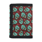 Bloody Zombie Pattern Print Trifold Wallet