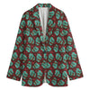 Bloody Zombie Pattern Print Women's Blazer