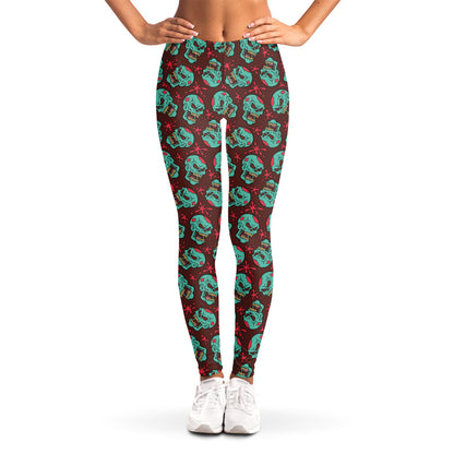 Bloody Zombie Pattern Print Women's Leggings