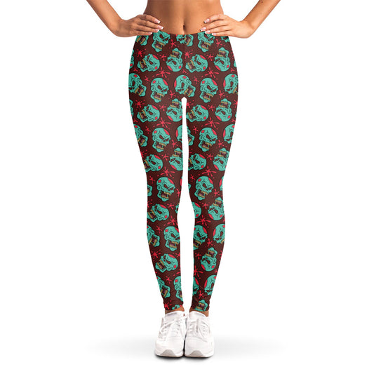 Bloody Zombie Pattern Print Women's Leggings