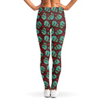 Bloody Zombie Pattern Print Women's Leggings