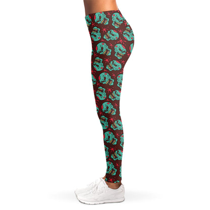 Bloody Zombie Pattern Print Women's Leggings