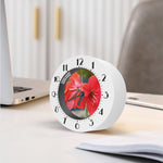 Blooming Amaryllis Print Alarm Clock