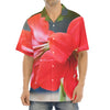 Blooming Amaryllis Print Aloha Shirt