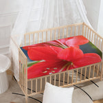 Blooming Amaryllis Print Baby Crib Sheet