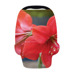 Blooming Amaryllis Print Baby Seat Cover