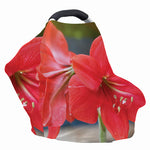 Blooming Amaryllis Print Baby Seat Cover