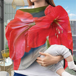 Blooming Amaryllis Print Baby Seat Cover