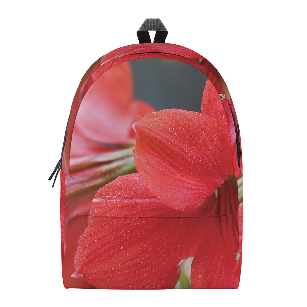 Blooming Amaryllis Print Backpack