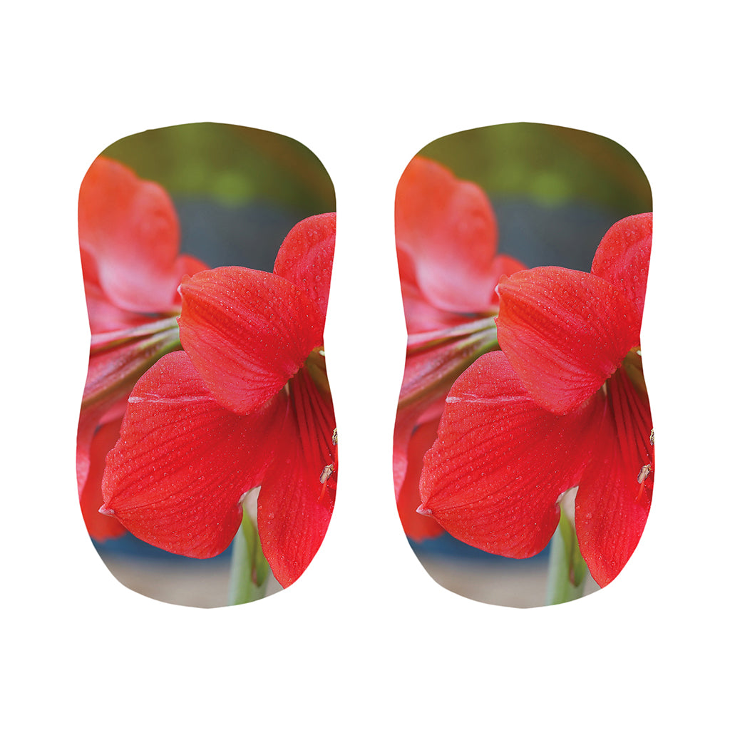 Blooming Amaryllis Print Bar Stool Covers