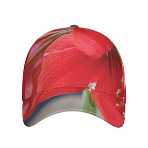 Blooming Amaryllis Print Baseball Cap