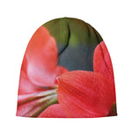 Blooming Amaryllis Print Beanie