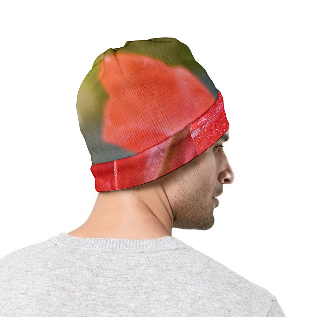 Blooming Amaryllis Print Beanie