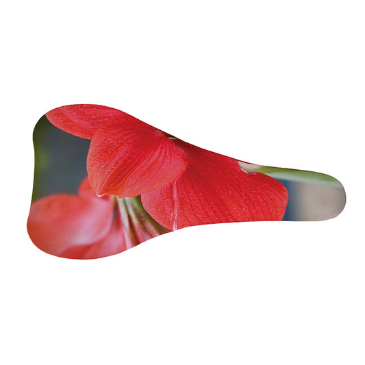 Blooming Amaryllis Print Bicycle Seat Cover