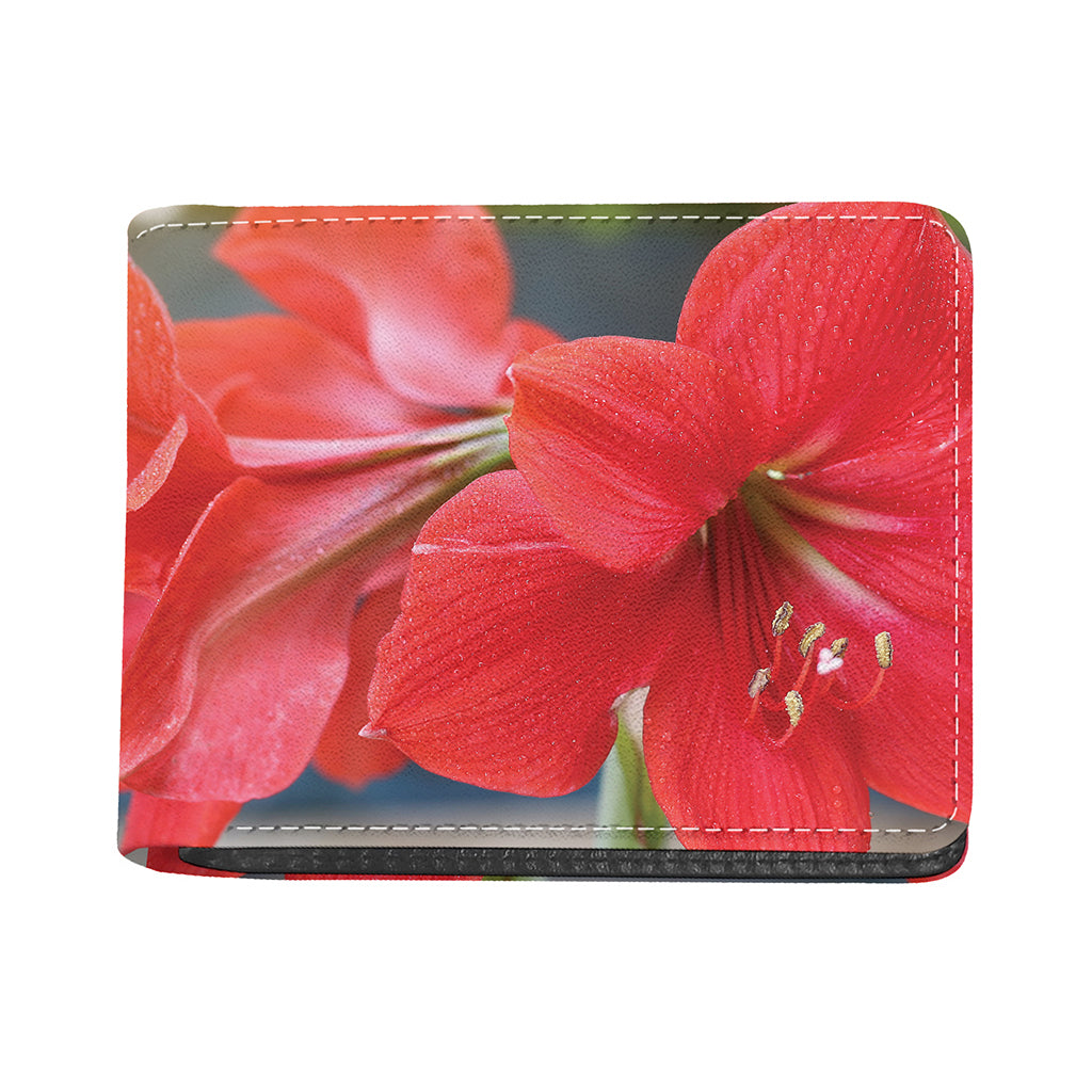 Blooming Amaryllis Print Bifold Wallet