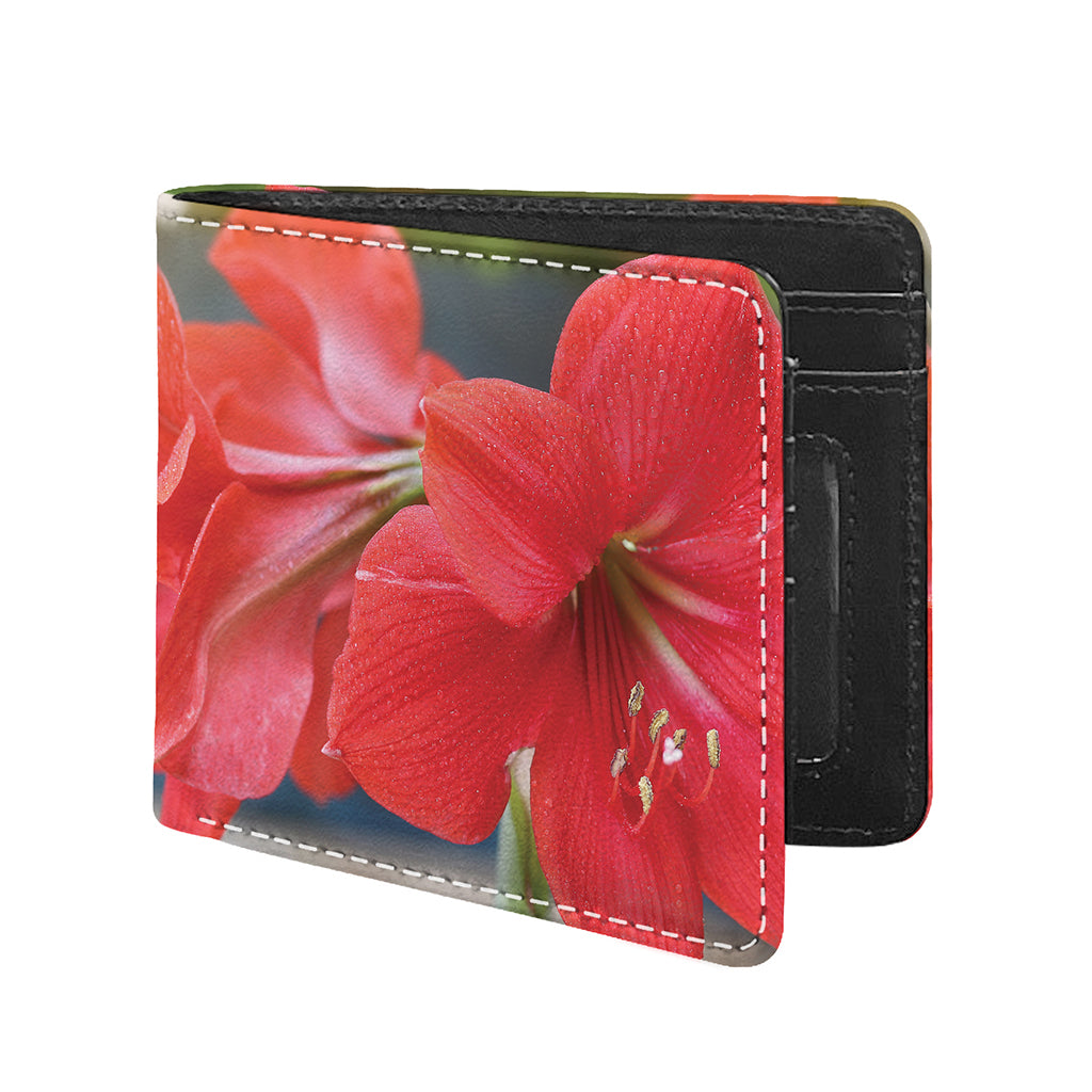 Blooming Amaryllis Print Bifold Wallet