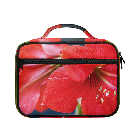 Blooming Amaryllis Print Briefcase Bible Bag