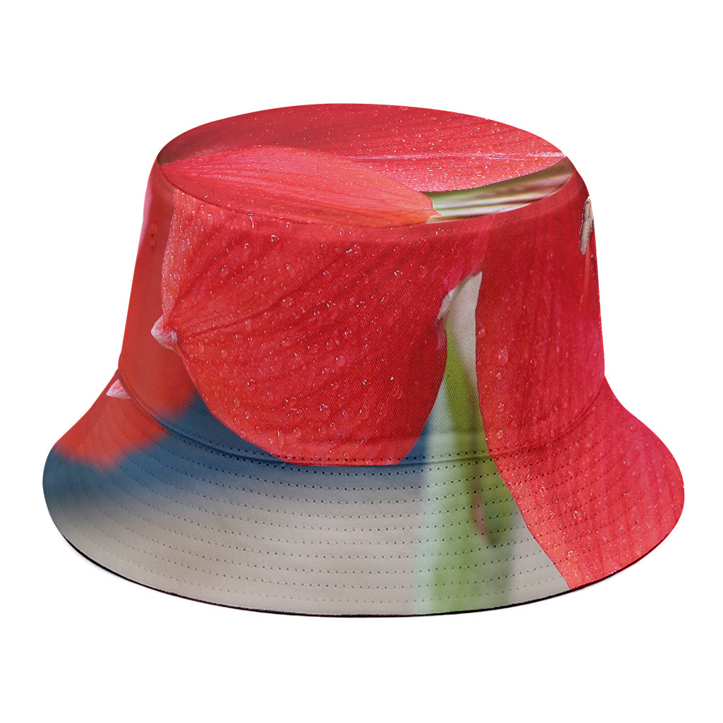 Blooming Amaryllis Print Bucket Hat