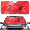 Blooming Amaryllis Print Car Windshield Sun Shade