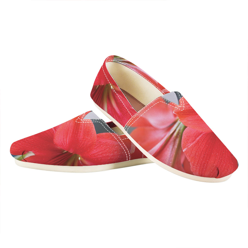 Blooming Amaryllis Print Casual Shoes