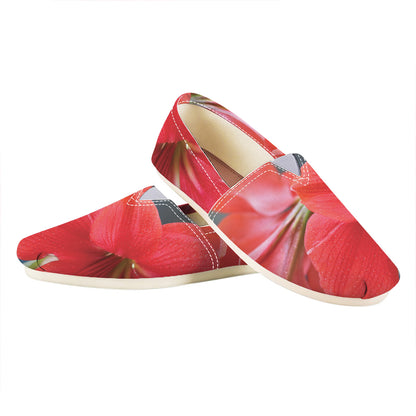 Blooming Amaryllis Print Casual Shoes
