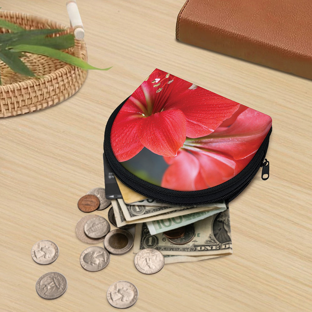Blooming Amaryllis Print Coin Purse