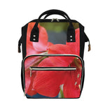 Blooming Amaryllis Print Diaper Bag