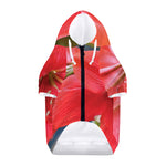 Blooming Amaryllis Print Dog Zip Up Hoodie