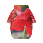 Blooming Amaryllis Print Dog Zip Up Hoodie