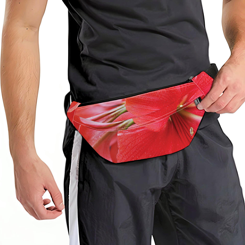 Blooming Amaryllis Print Fanny Pack