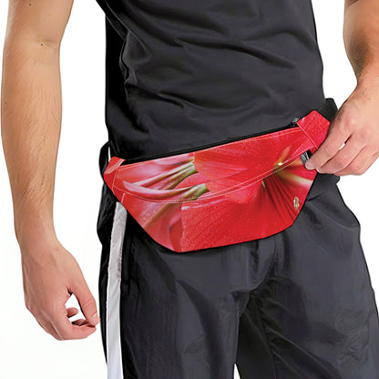 Blooming Amaryllis Print Fanny Pack