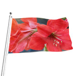 Blooming Amaryllis Print Flag