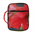 Blooming Amaryllis Print Front Pocket Bible Bag