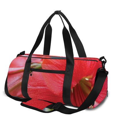 Blooming Amaryllis Print Gym Bag