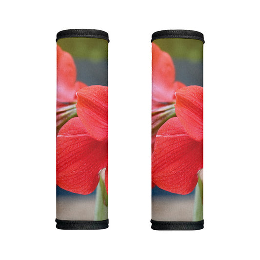 Blooming Amaryllis Print Handle Covers