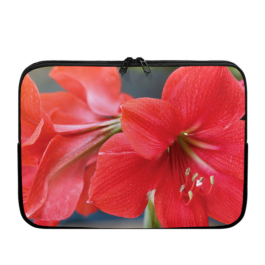 Blooming Amaryllis Print Laptop Sleeve