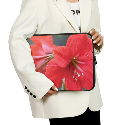 Blooming Amaryllis Print Laptop Sleeve