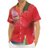 Blooming Amaryllis Print Men's Deep V-Neck Shirt