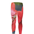 Blooming Amaryllis Print Men's Leggings