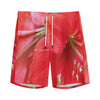 Blooming Amaryllis Print Men's Sports Shorts