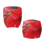Blooming Amaryllis Print Office Chair Cover