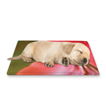 Blooming Amaryllis Print Pet Cooling Mat Cover